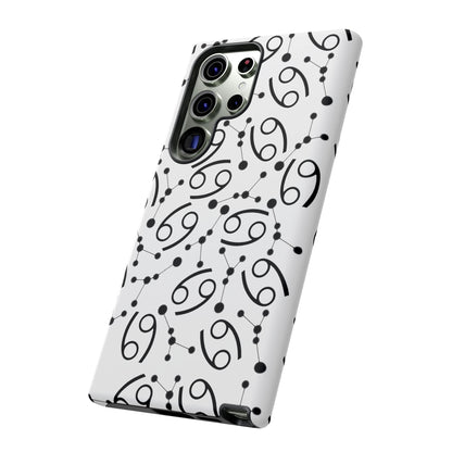 Tough Cases with the Cancer Zodiac sign for iPhone, Samsung Galaxy, and Google Pixel devices