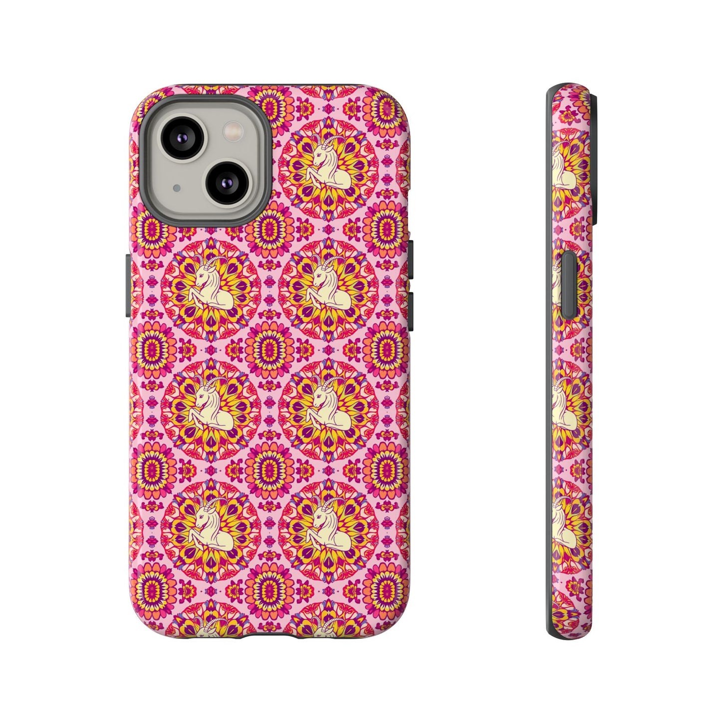 Tough Cases, Capricorn, Zodiac v4, Flower Pattern
