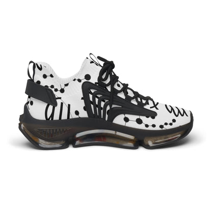 Women's Mesh Sneakers, Constellation & Symbol, Virgo Zodiac Sign, AOP