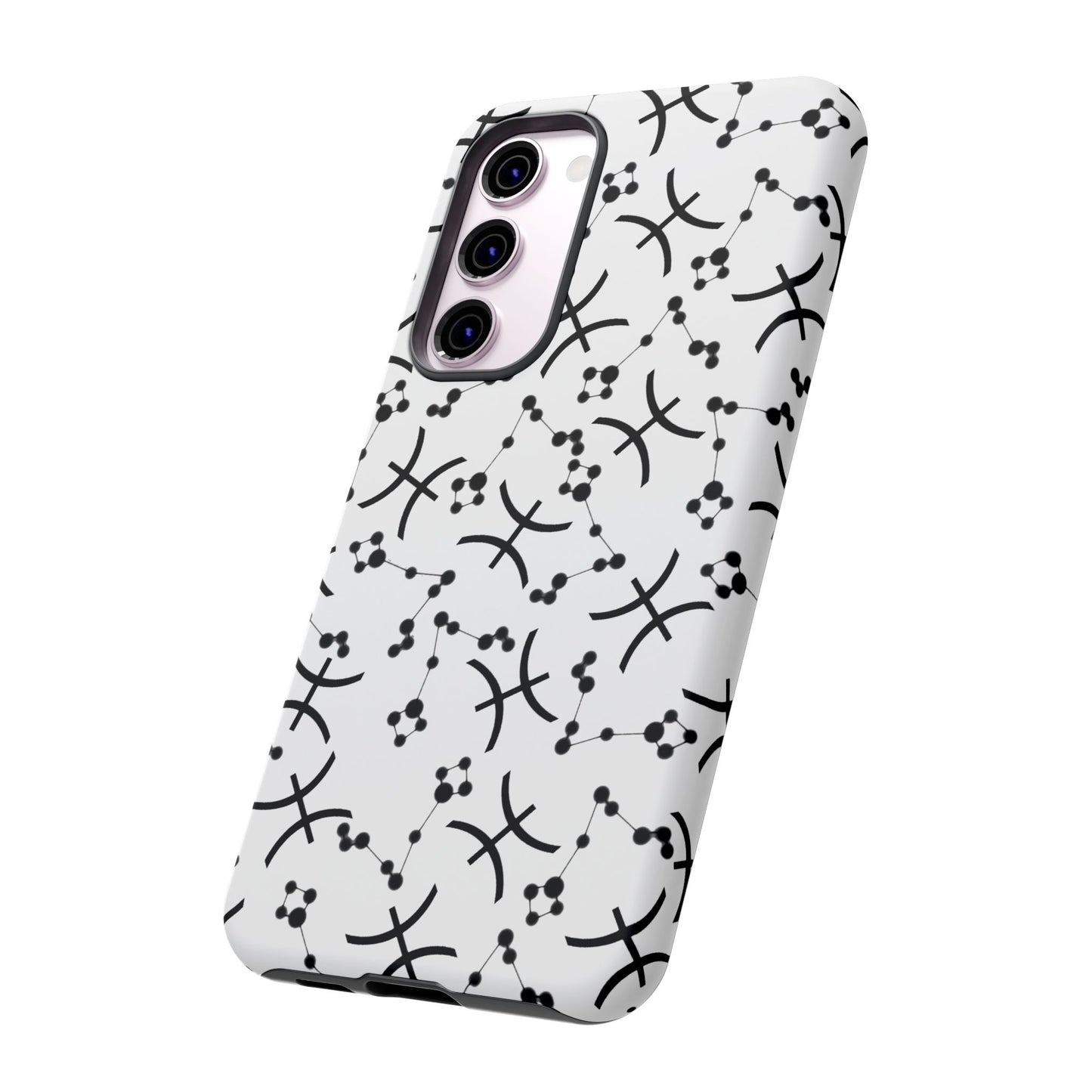 Tough Cases with the Pisces Zodiac sign for iPhone, Samsung Galaxy, and Google Pixel devices