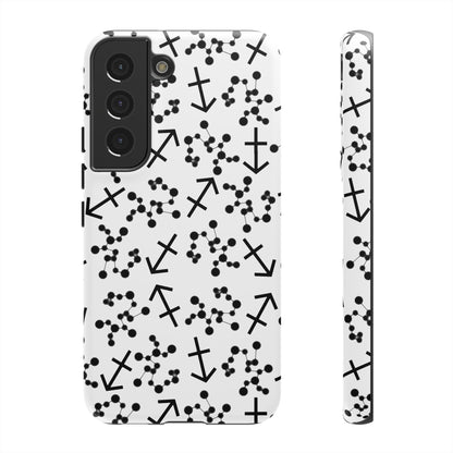 Tough Cases with the Sagittarius Zodiac sign for iPhone, Samsung Galaxy, and Google Pixel devices