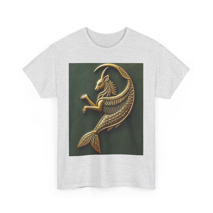 Unisex Heavy Cotton T-Shirt, Capricorn Animal. Symbol, Zodiac Design