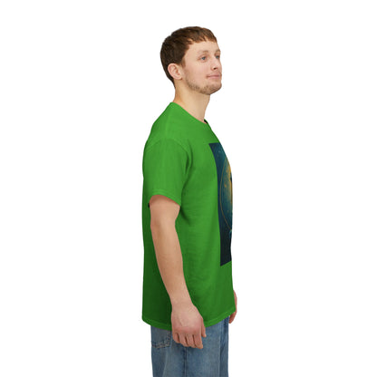 Unisex Heavy Cotton T-Shirt, Aquarius God, Zodiac Design