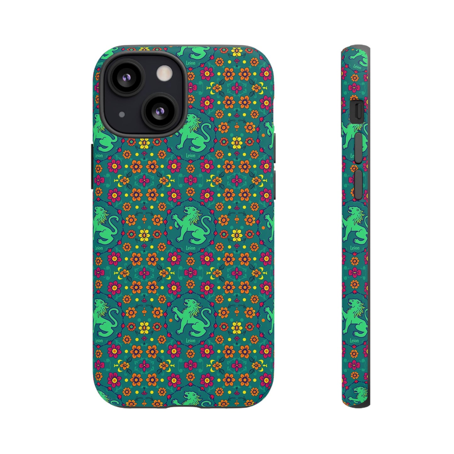 Tough Cases, Leo, Zodiac v3, Flower Pattern