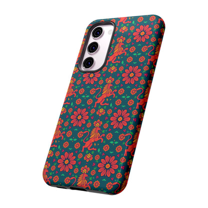 Tough Cases, Leo, Zodiac v2, Flower Pattern