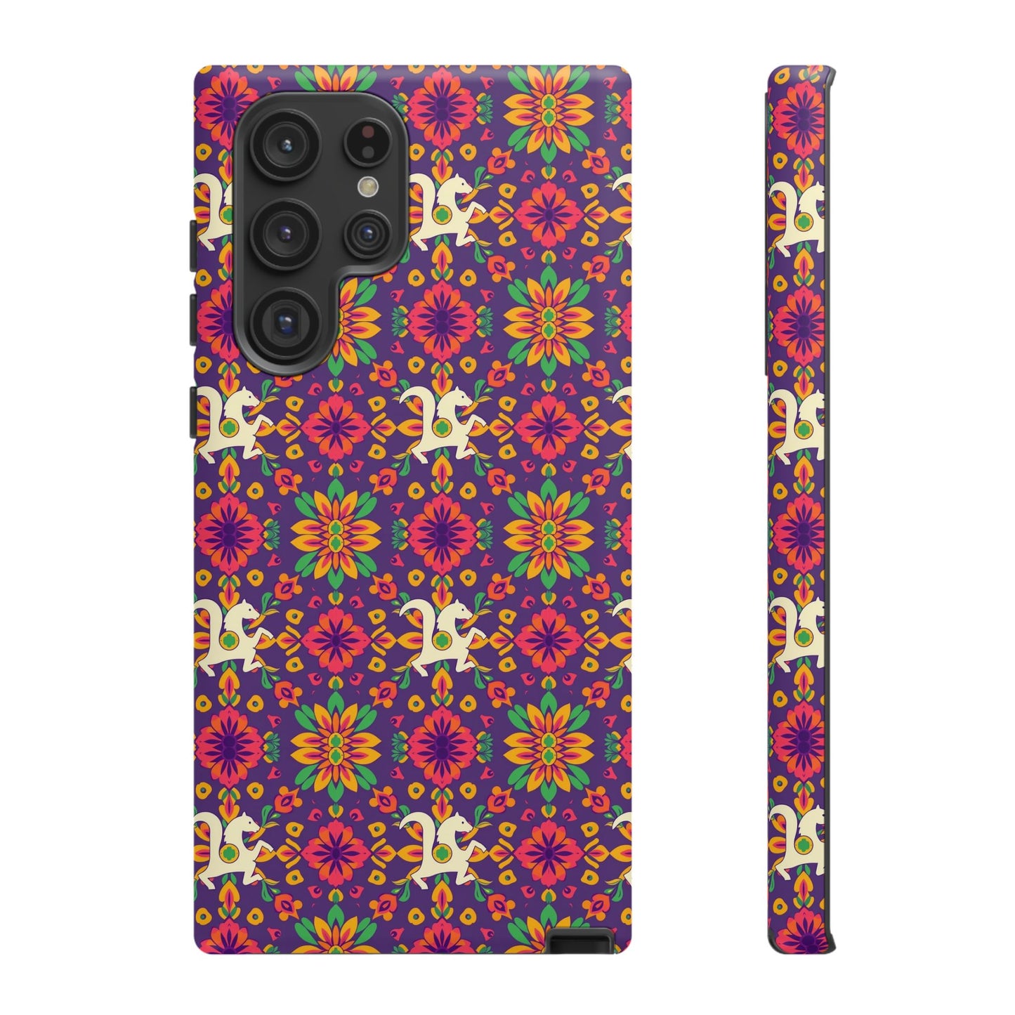Tough Cases, Aquarius, Zodiac v1, Flower Pattern