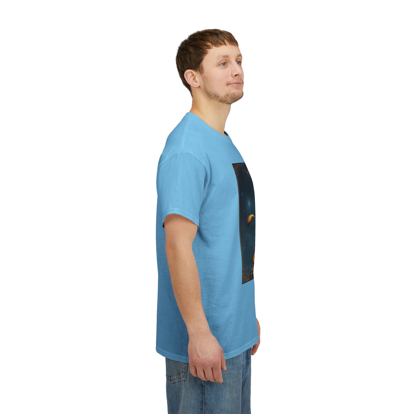 Unisex Heavy Cotton T-Shirt, King of Lions, Leo Zodiac Design