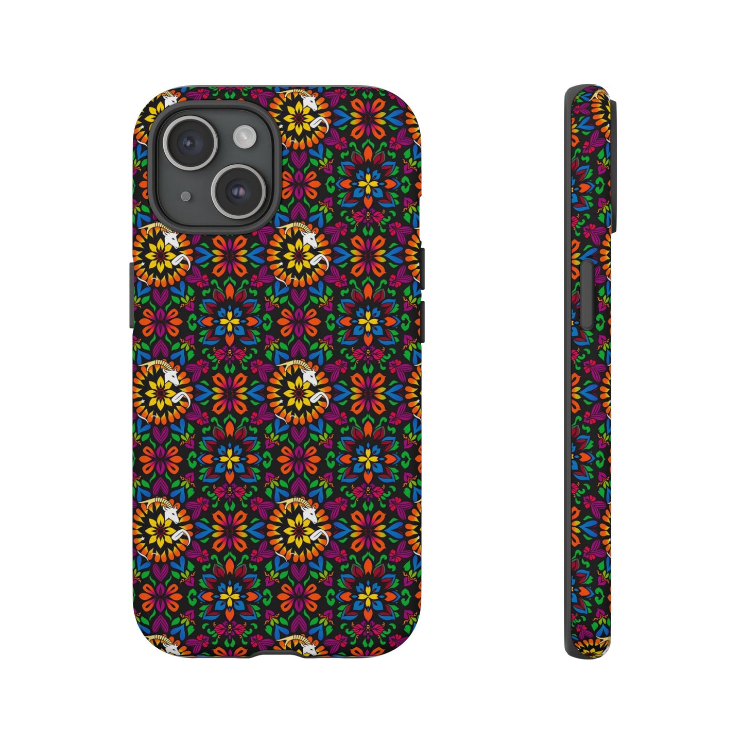 Tough Cases, Capricorn, Zodiac v2, Flower Pattern