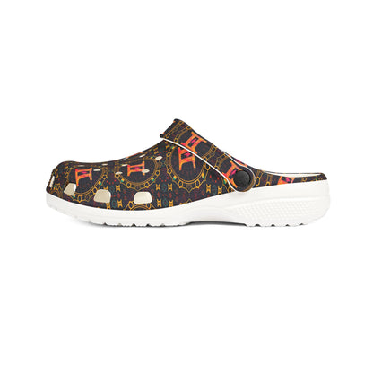 EVA Foam Rubber Shoes, (AOP), Gemini, Zodiac, Pattern