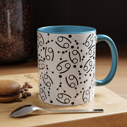 Accent Coffee Mug with the Cancer sign (11, 15oz)
