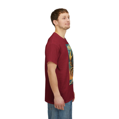 Unisex Heavy Cotton T-Shirt, Crustacean King, Cancer Zodiac Design