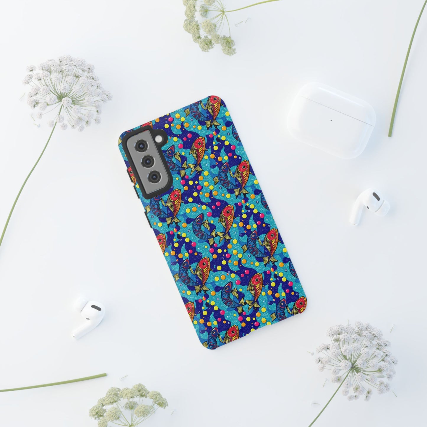 Tough Cases, Pisces, Zodiac v2, Bubble Pattern