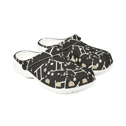 EVA Foam Rubber Shoes (AOP), Material 100% EVA, Gemini Zodiac Design