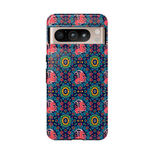 Tough Cases, Capricorn, Zodiac v1, Flower Pattern
