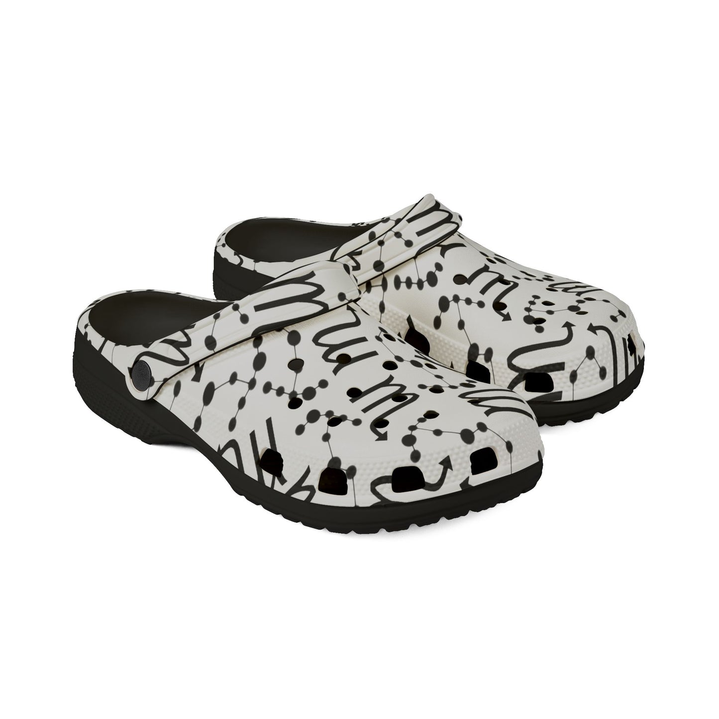 EVA Foam Rubber Shoes (AOP), Material 100% EVA, Scorpio Zodiac Design