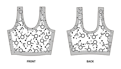 Polyester Sports Bra Taurus Zodiac Sign (AOP)