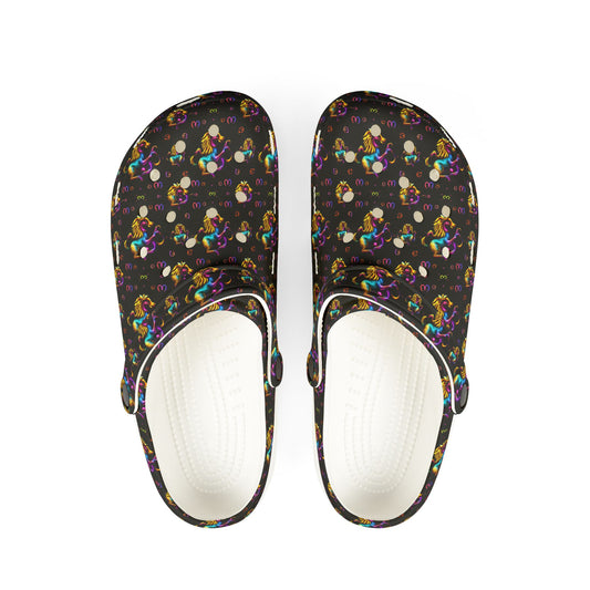 EVA Foam Rubber Shoes, (AOP), Virgo, Zodiac v3, Pattern
