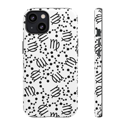 Tough Cases with the Virgo Zodiac sign for iPhone, Samsung Galaxy, and Google Pixel devices