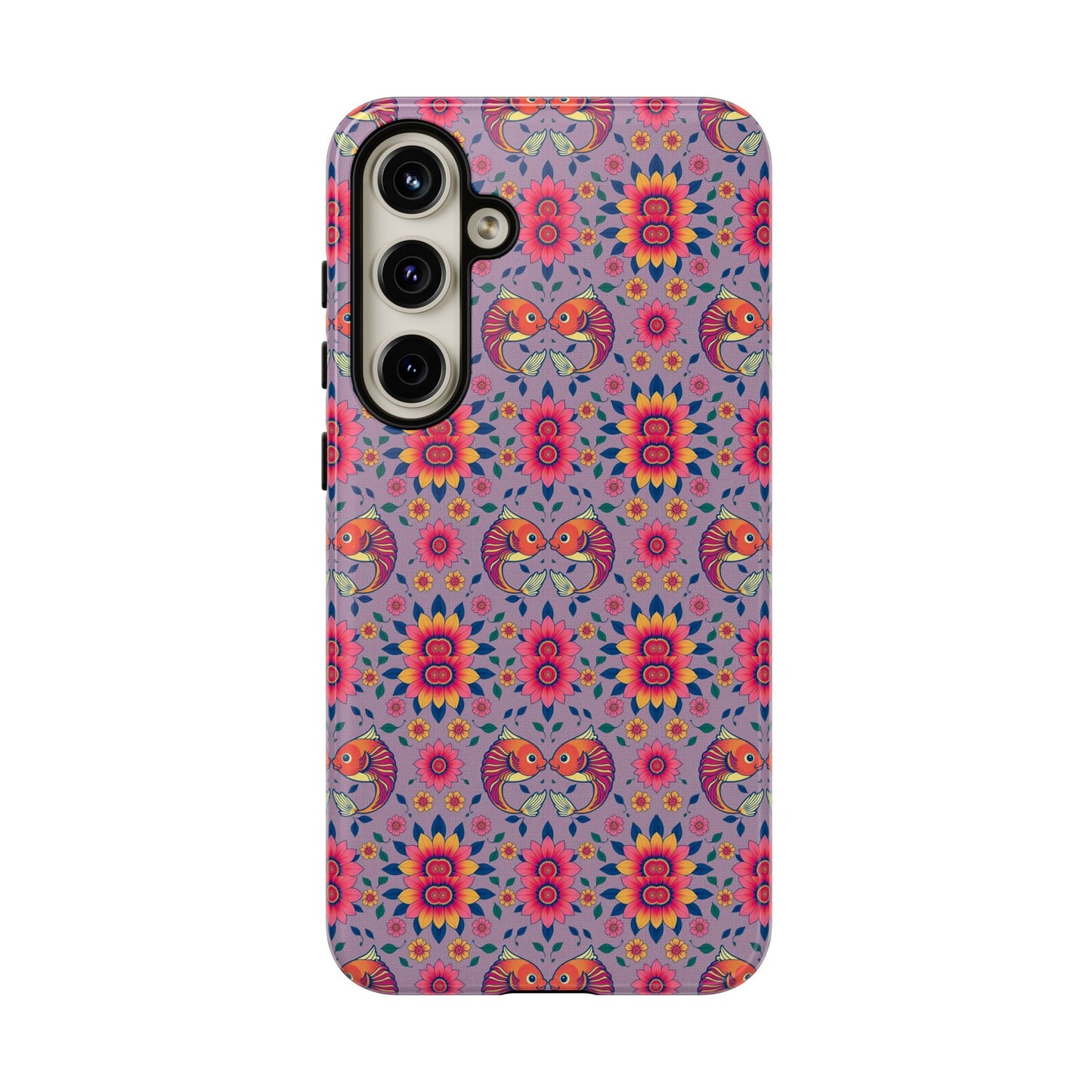 Tough Cases, Pisces, Zodiac v3, Flower Pattern