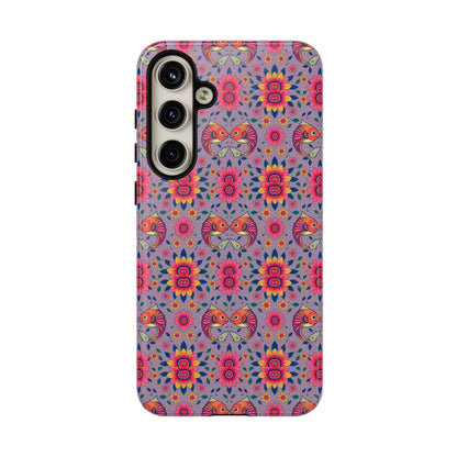 Tough Cases, Pisces, Zodiac v3, Flower Pattern
