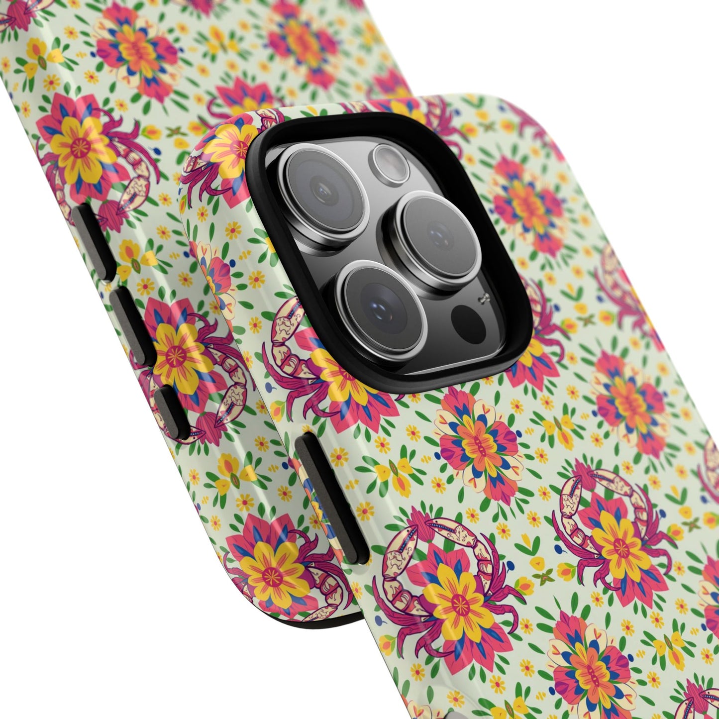 Tough Cases, Cancer, Zodiac v3, Flower Pattern