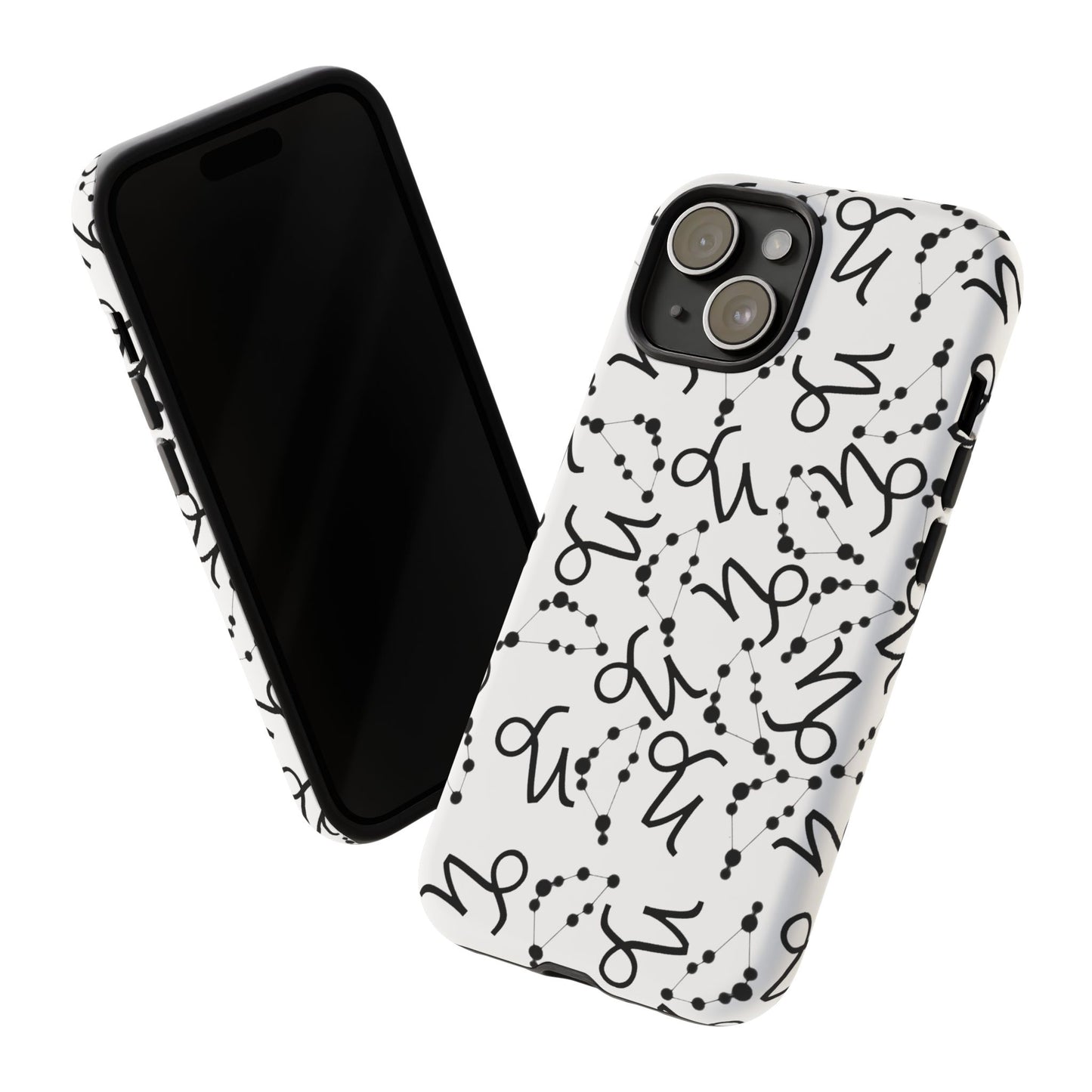Tough Cases with the Capricorn Zodiac sign for iPhone, Samsung Galaxy, and Google Pixel devices