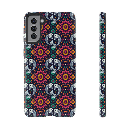 Tough Cases, Pisces, Zodiac v4, Flower Pattern