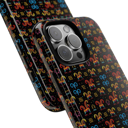 Tough Cases, Aries, Zodiac v1, Metal Pattern