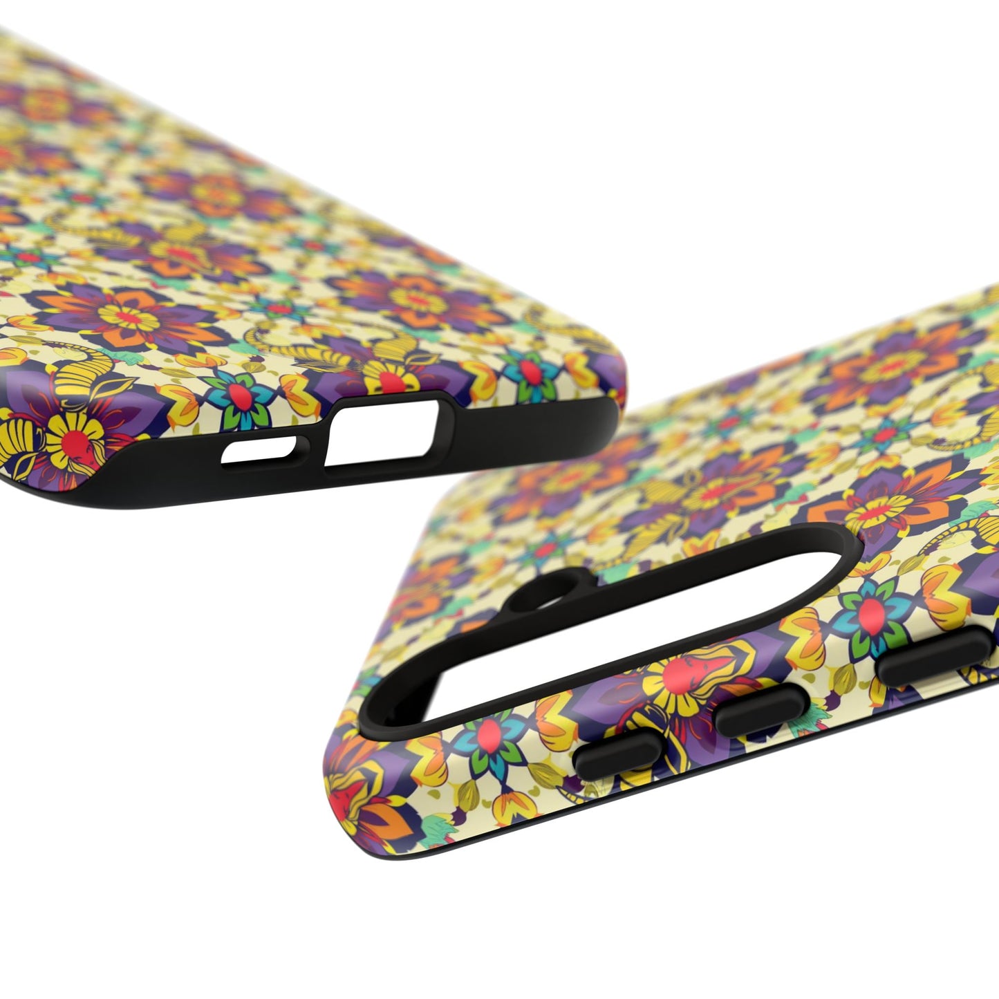 Tough Cases, Taurus, Zodiac v1, Flower Pattern
