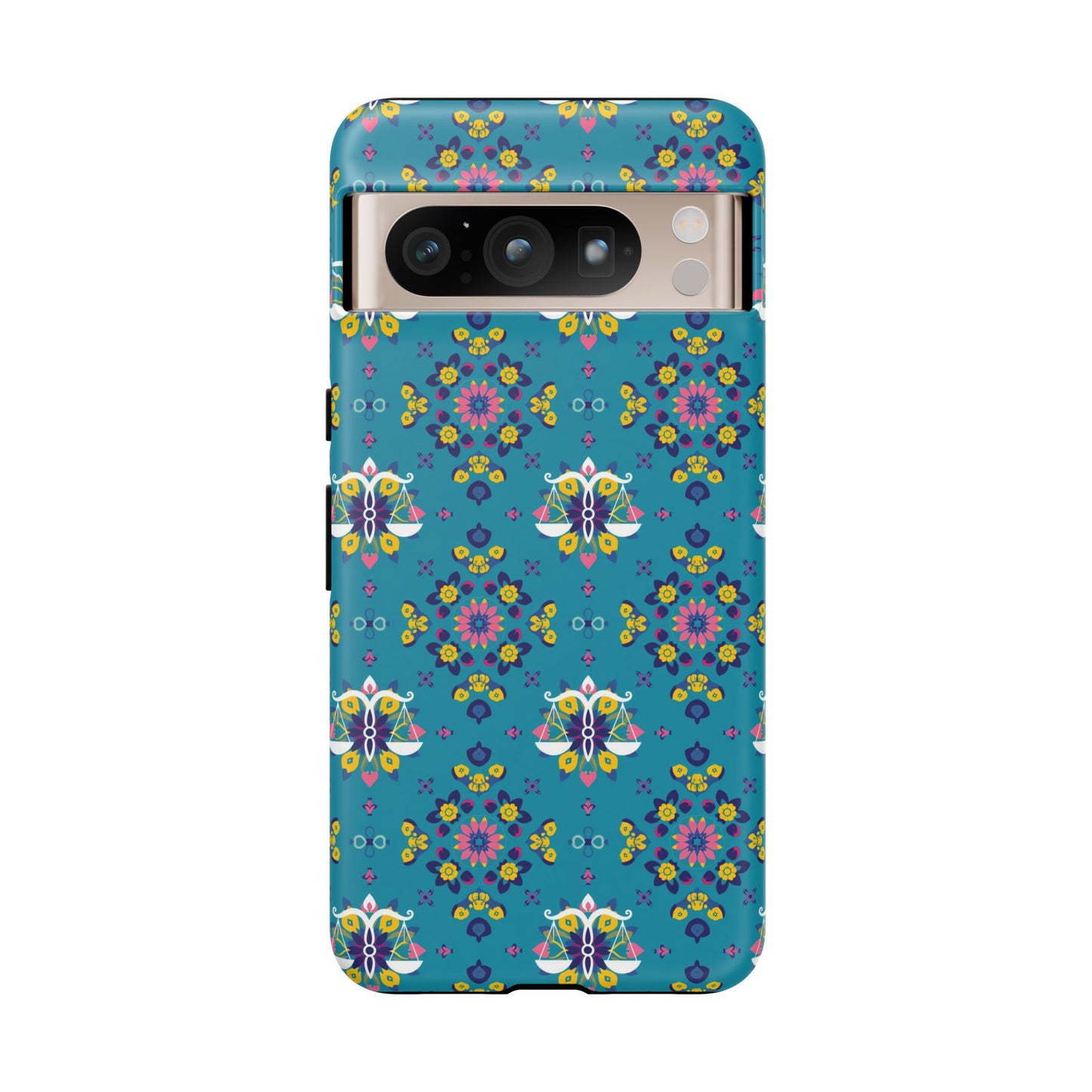Tough Cases, Libra, Zodiac v2, Flower Pattern