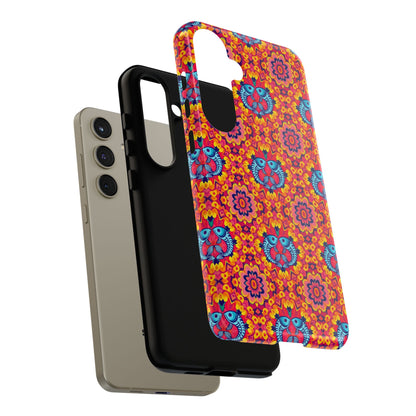 Tough Cases, Pisces, Zodiac v1, Flower Pattern