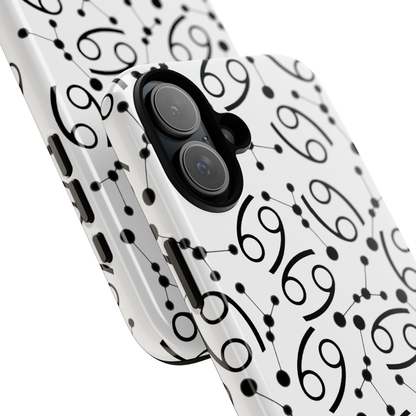 Tough Cases with the Cancer Zodiac sign for iPhone, Samsung Galaxy, and Google Pixel devices