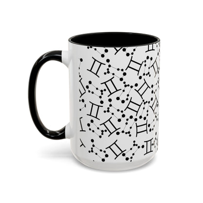 Accent Coffee Mug with the Gemini sign (11, 15oz)