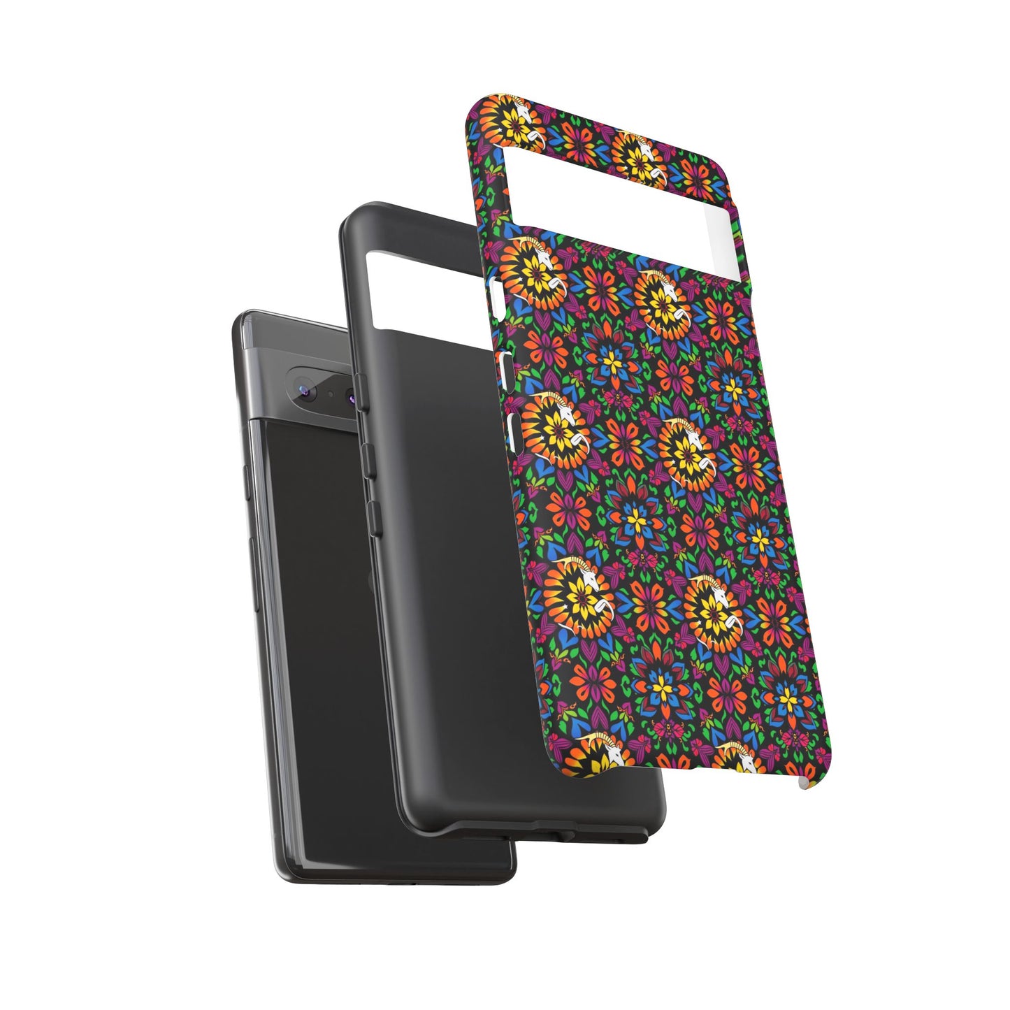 Tough Cases, Capricorn, Zodiac v2, Flower Pattern