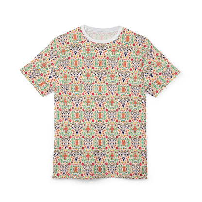Unisex Cut & Sew T-Shirt, AOP, Aries, Zodiac, Pattern
