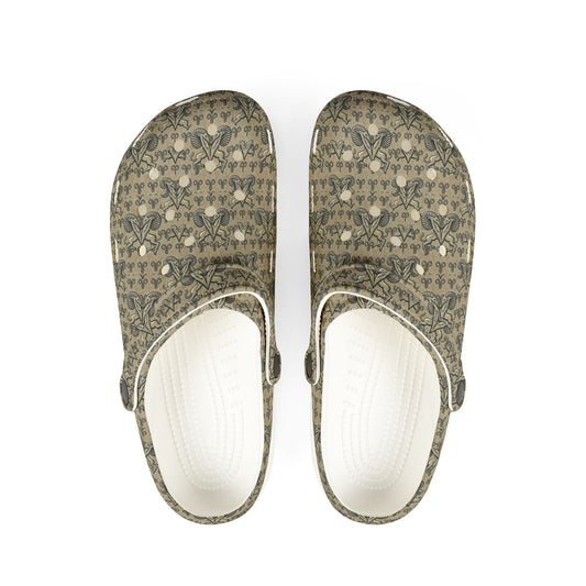 EVA Foam Rubber Shoes, (AOP), Aries, Zodiac, Pattern