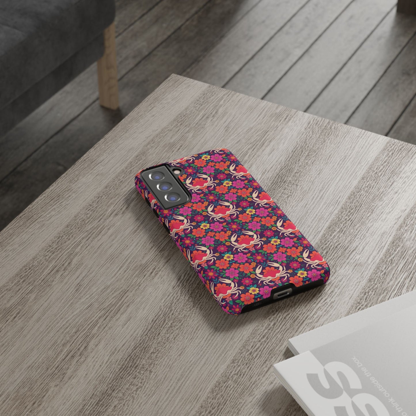 Tough Cases, Cancer, Zodiac v1, Flower Pattern