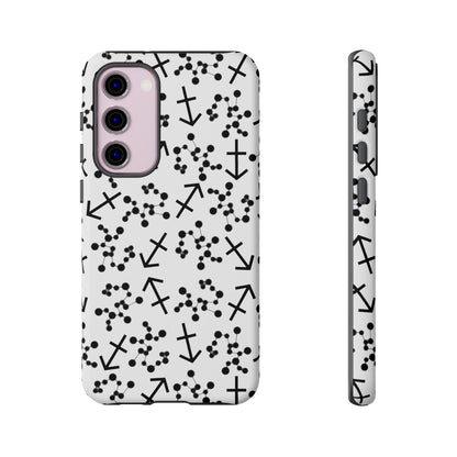 Tough Cases with the Sagittarius Zodiac sign for iPhone, Samsung Galaxy, and Google Pixel devices