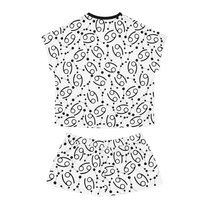 Women's Short Pajama Set Cancer Zodiac Sign (AOP)