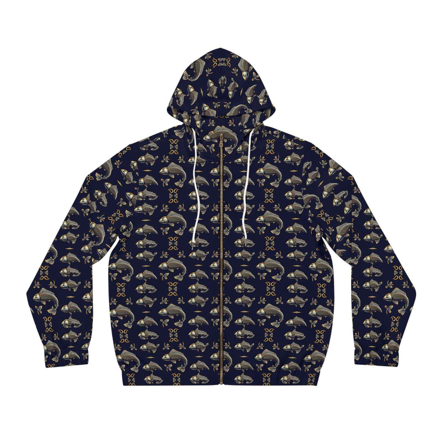 Full-Zip Hoodie (AOP), Pisces, Zodiac v2, Pattern