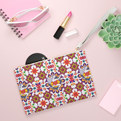 Clutch Bag, Sagittarius, Zodiac v2, Flower Pattern