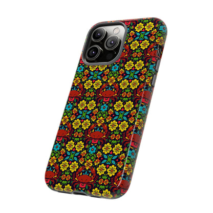Tough Cases, Cancer, Zodiac v2, Flower Pattern
