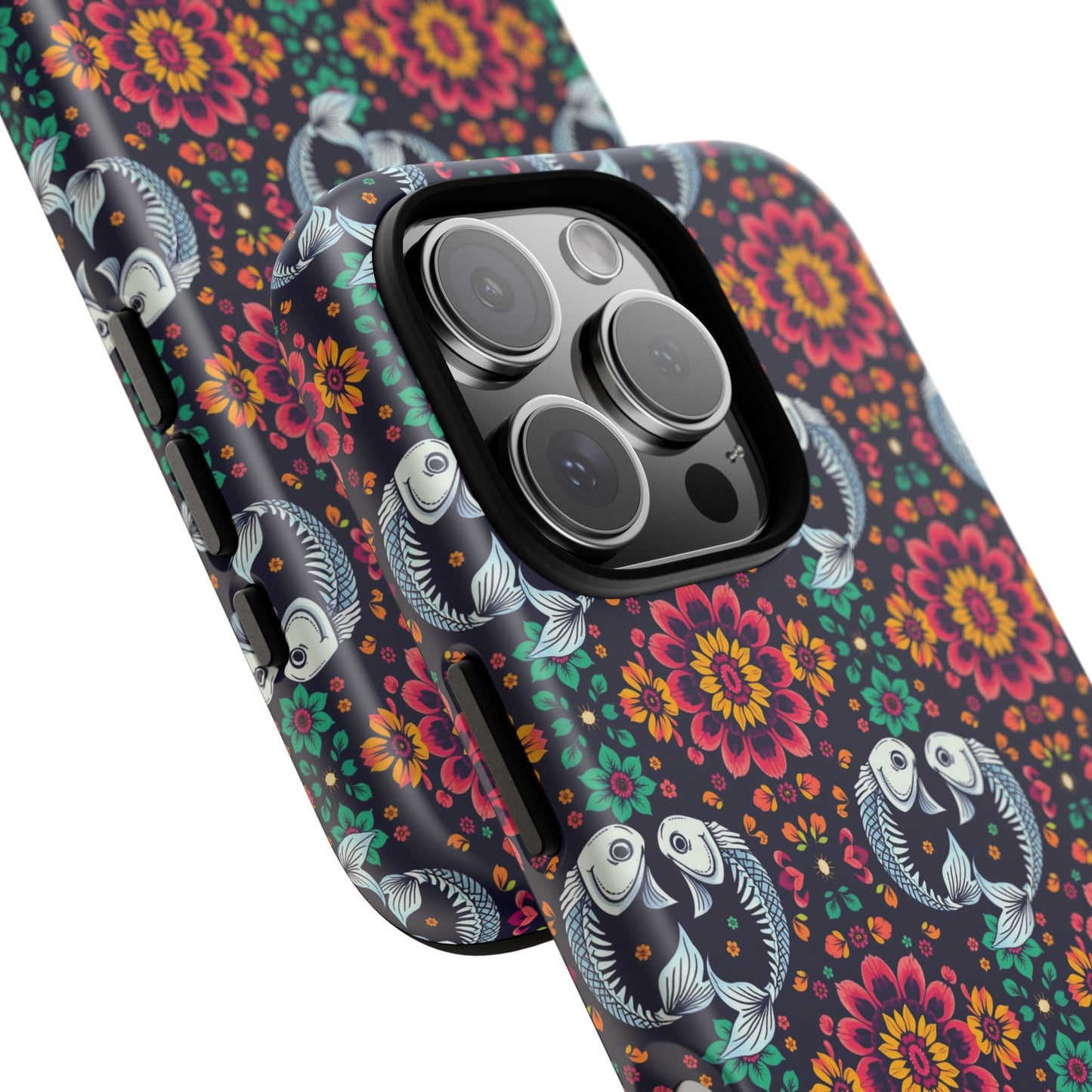 Tough Cases, Pisces, Zodiac v4, Flower Pattern