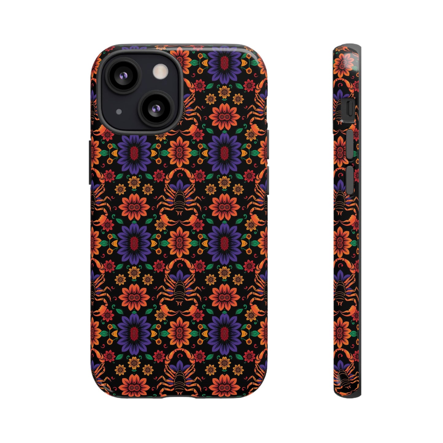 Tough Cases, Scorpio, Zodiac, Flower Pattern