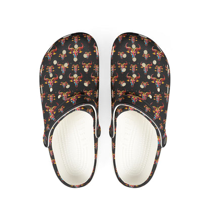 EVA Foam Rubber Shoes, (AOP), Taurus, Zodiac v3, Pattern