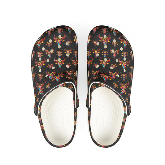 EVA Foam Rubber Shoes, (AOP), Taurus, Zodiac v3, Pattern