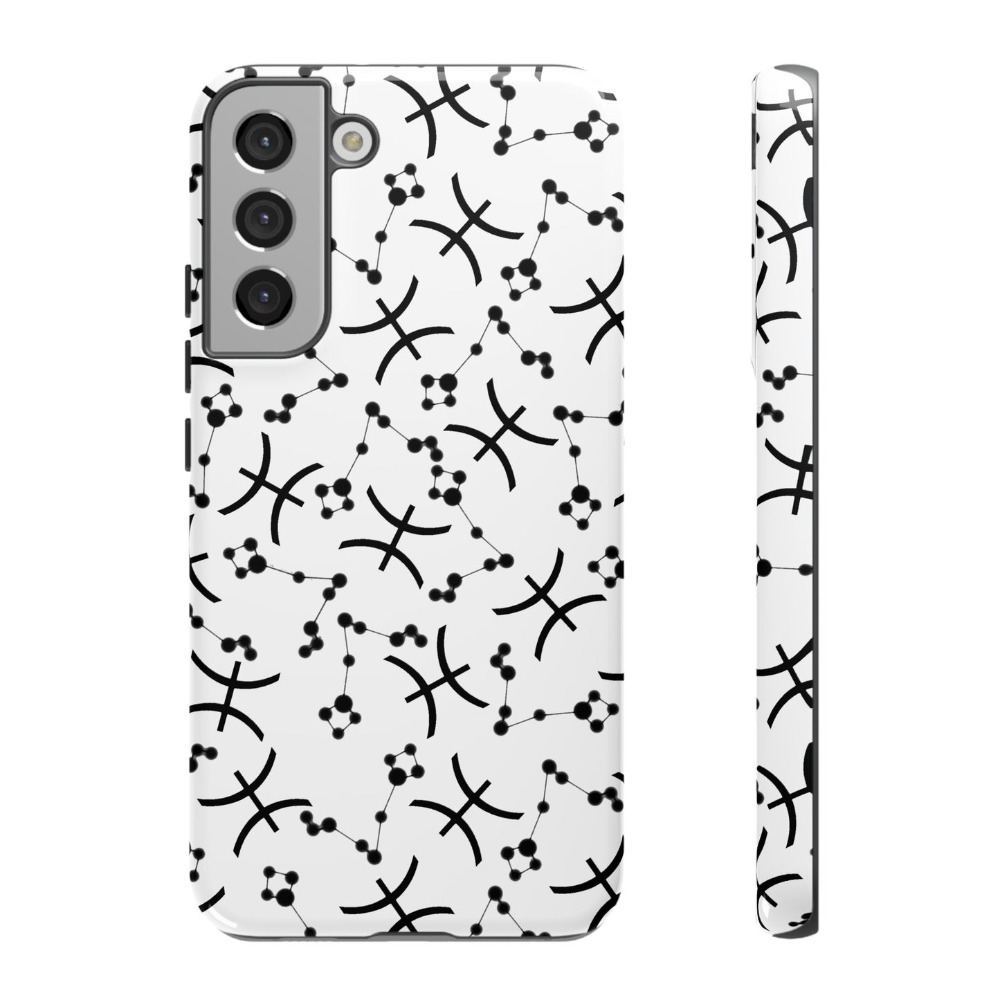 Tough Cases with the Pisces Zodiac sign for iPhone, Samsung Galaxy, and Google Pixel devices