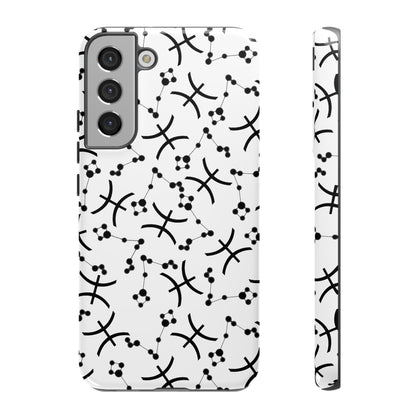 Tough Cases with the Pisces Zodiac sign for iPhone, Samsung Galaxy, and Google Pixel devices