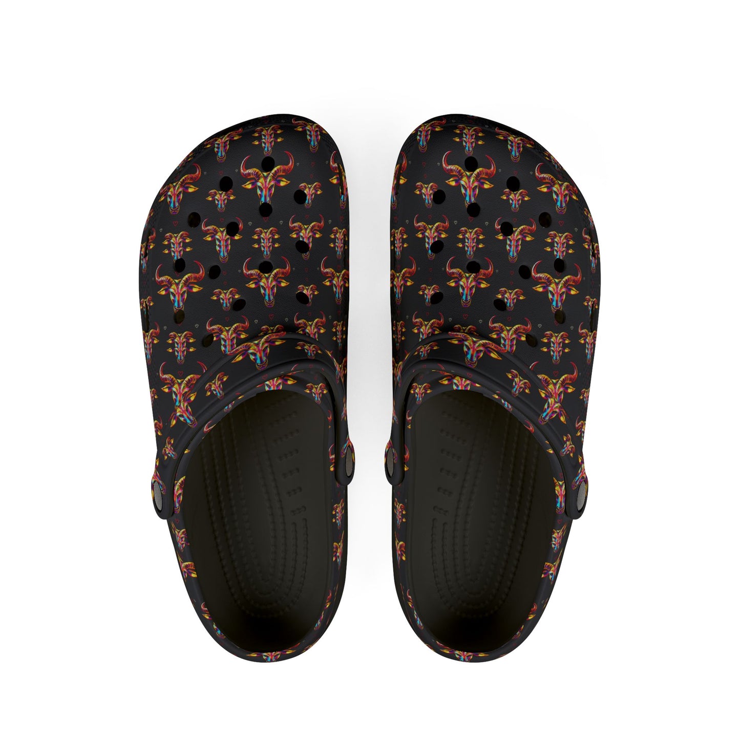 EVA Foam Rubber Shoes, (AOP), Taurus, Zodiac v3, Pattern