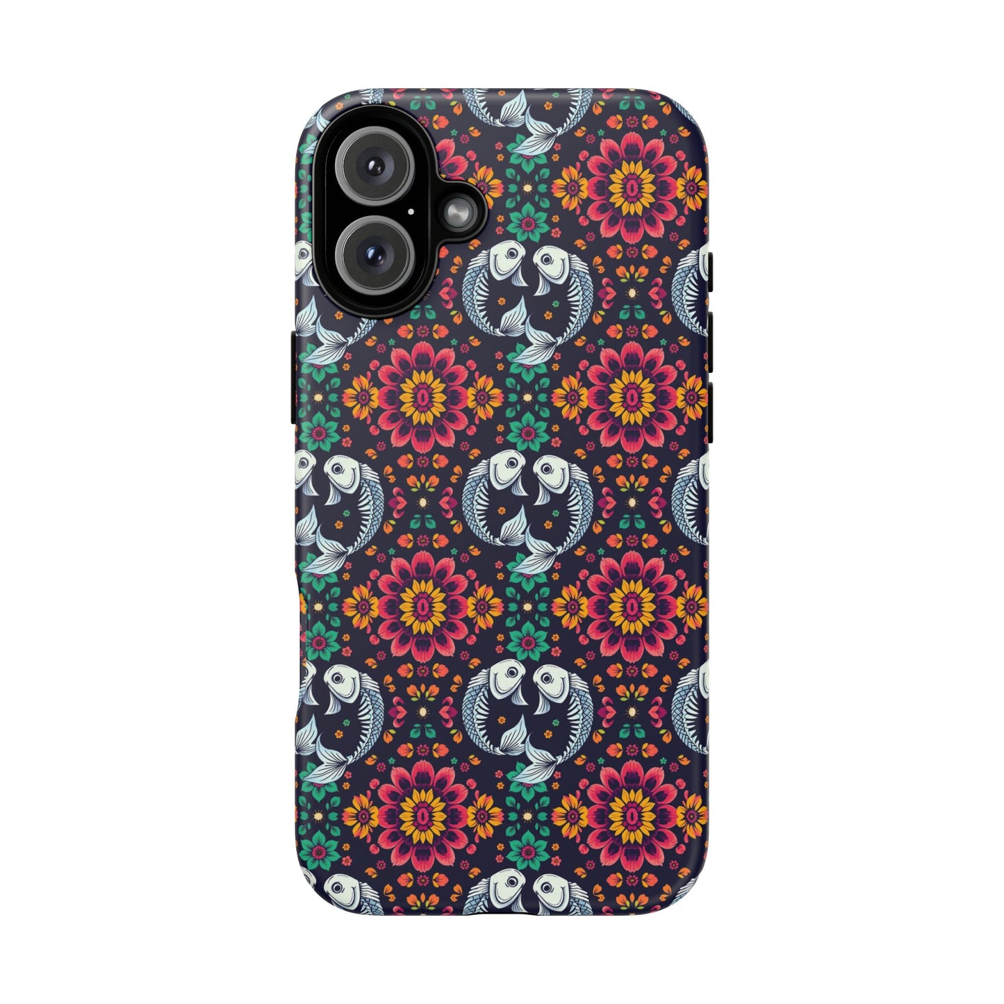 Tough Cases, Pisces, Zodiac v4, Flower Pattern